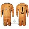 Maglia da Calcio Portiere a Maniche Lunghe FC Bayern Monaco Manuel Neuer 1 Casa 2021-22 per Bambino